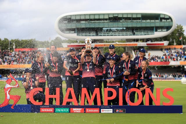 England won the Women’s World Cup in 2017 (John Walton/PA)