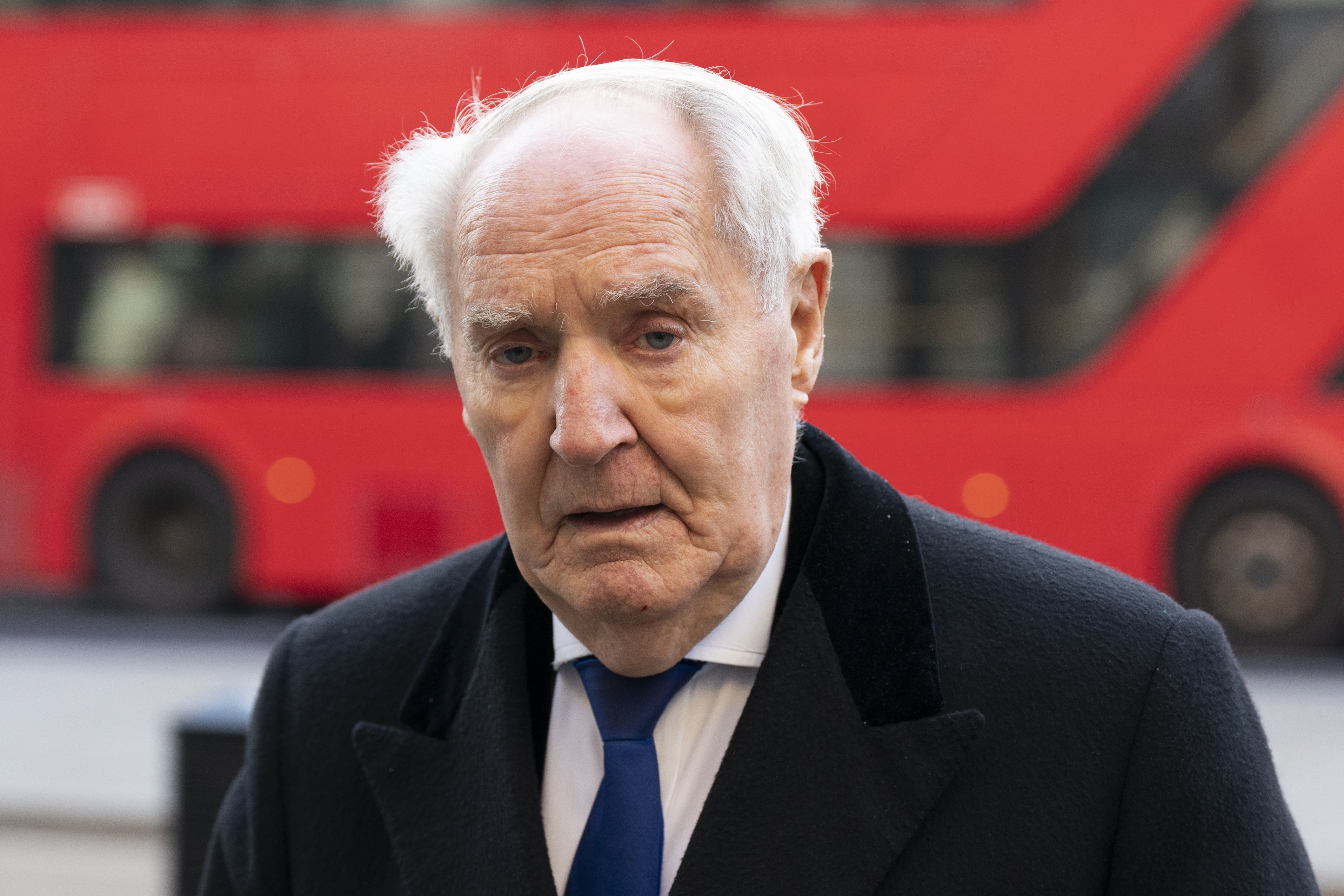 Sir Frederick Barclay arrives at the Royal Courts Of Justice (PA)