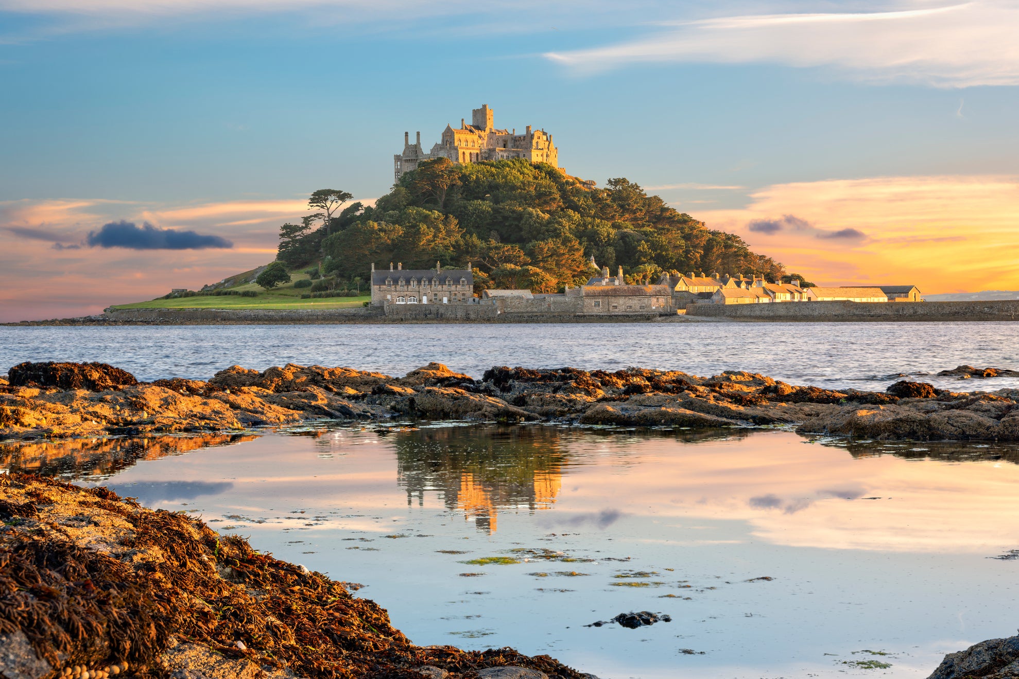 Topping the list is the tidal island of St Michael’s Mout, Cornwall