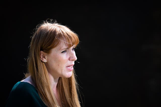 Deputy Labour Party leader Angela Rayner has denied her party is ‘watering down’ its commitment to improving workers’ rights (James Manning/PA)