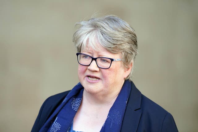 Secretary of State for Environment, Food and Rural Affairs Therese Coffey said it is a manifesto commitment to ban the import of hunting trophies from endangered animals (Jonathan Brady/PA)