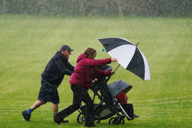 Rain and wind warnings have been issued as Storm Betty approaches the island of Ireland (Brian Lawless/PA)
