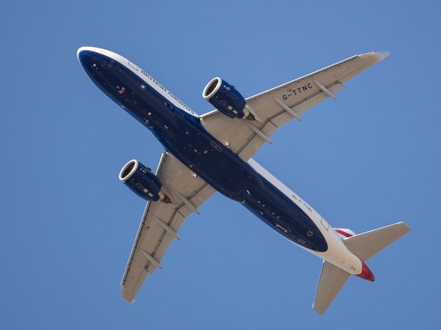 High life: British Airways Airbus A320, as used on the airline’s European routes
