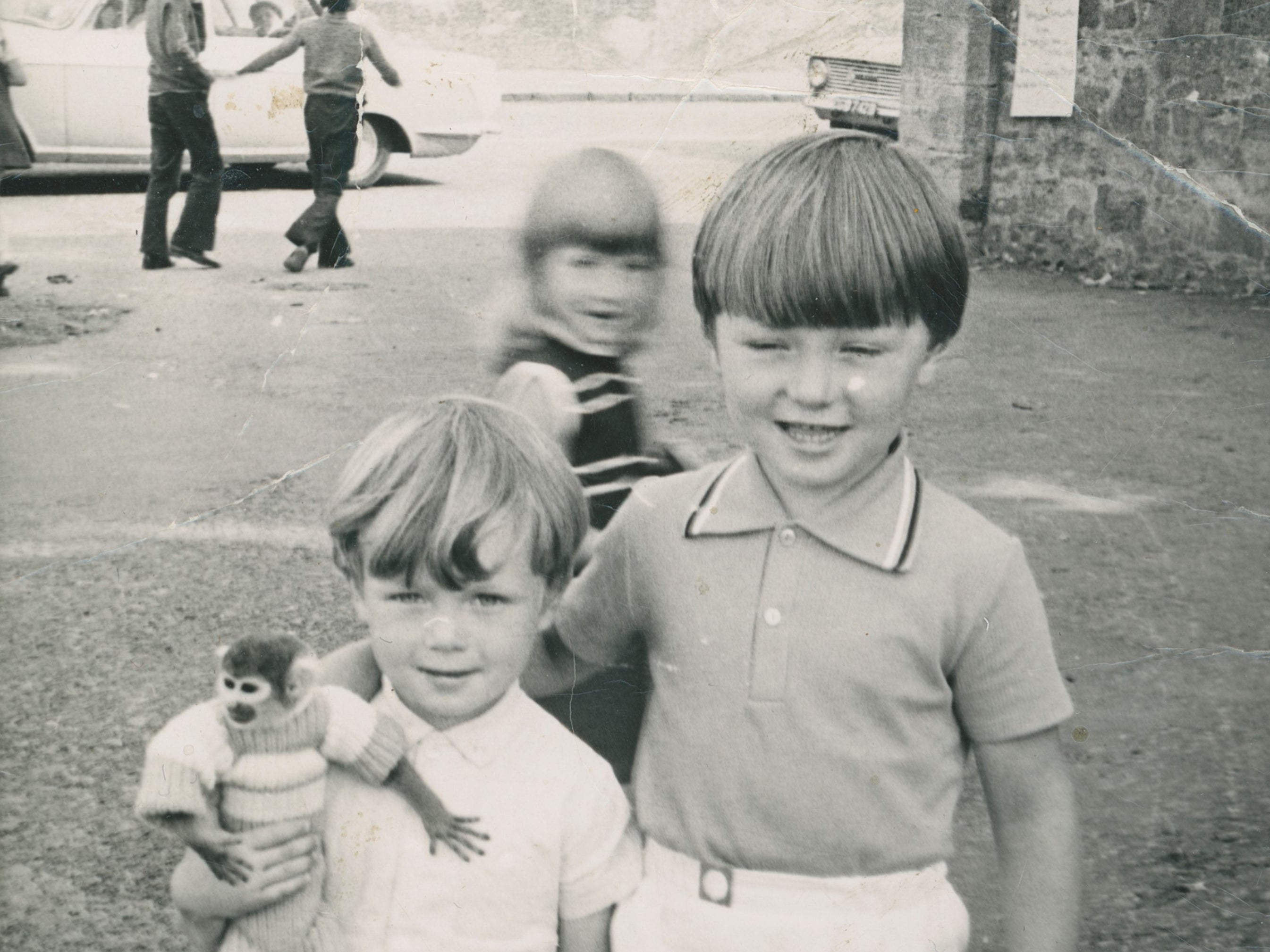 John Niven with his brother, Gary