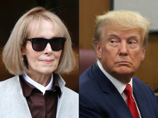 <p>E Jean Carroll has been awarded summary judgment in her second defamation case against Donald Trump </p>