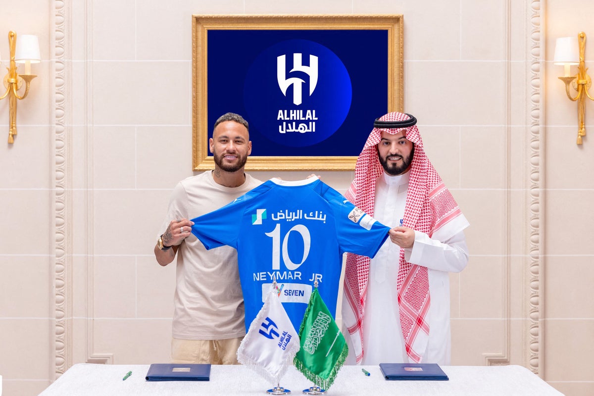 Players of Saudi Arabias Al Hilal Saudi FC celebrate after victory News  Photo - Getty Images