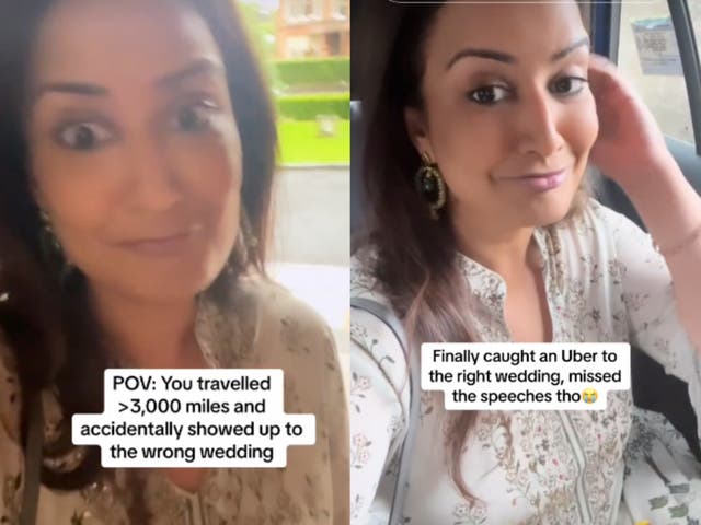 <p>A woman travelled 3,000 miles for her friend’s wedding but ended up at the wrong venue</p>