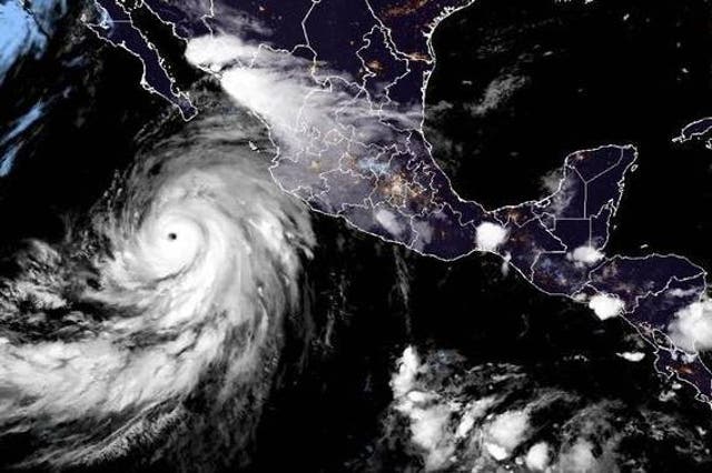 <p>Hurricane Hilary off the coast of Mexico 18 August 2023</p>