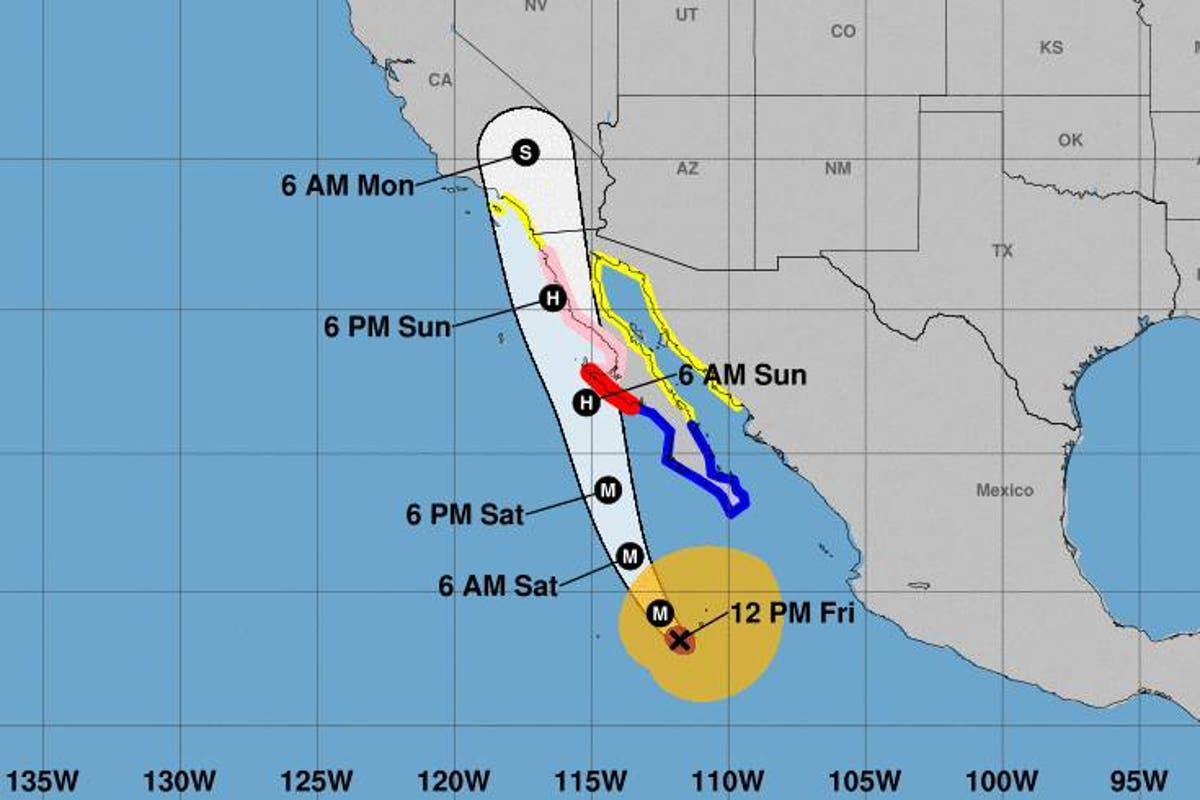 ハリケーン・ヒラリーのライブトラッカー：嵐はロサンゼルスとカリフォルニアの道路に「壊滅的な」「生命を脅かす洪水」をもたらす可能性がある