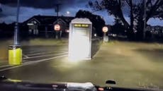 Porta-potty leads police on chase during windy weather in Michigan