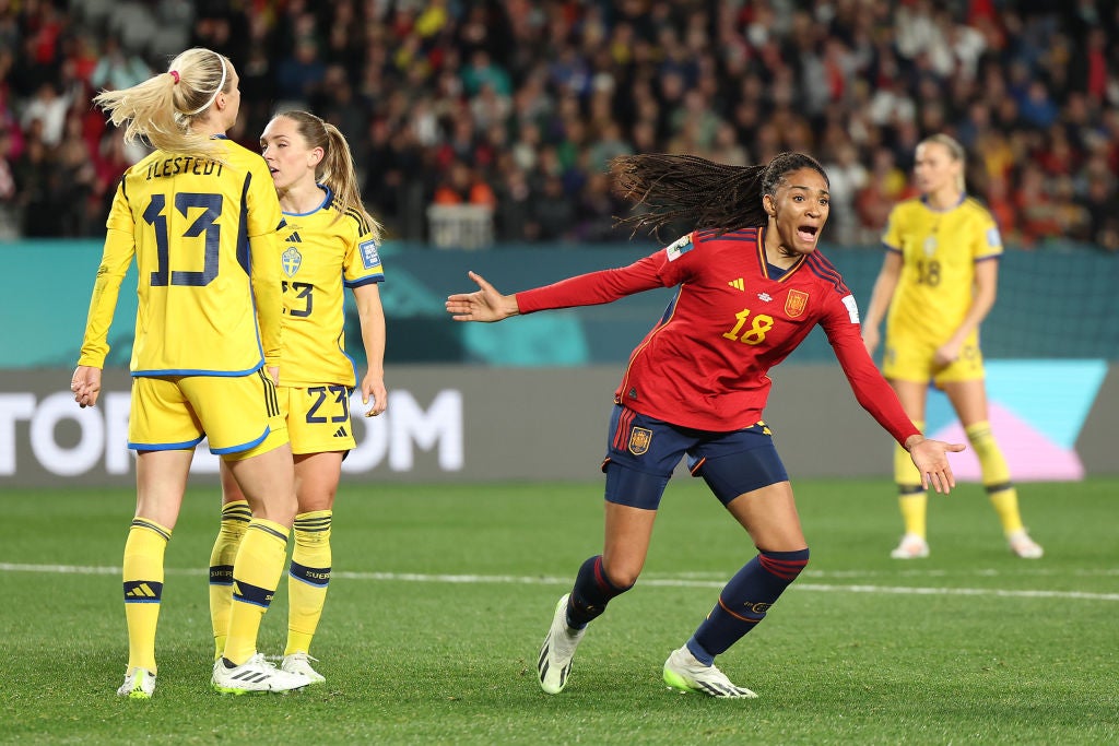 Salma Paralluelo has been Spain’s impact sub in the quarters and semi-finals
