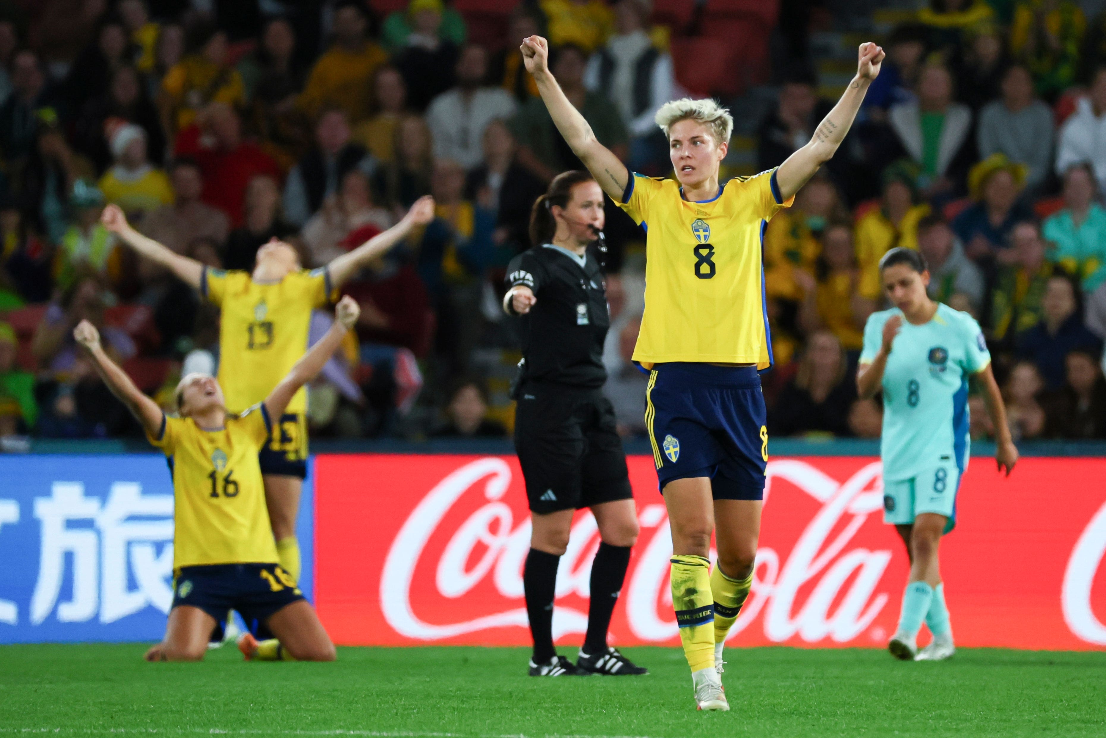 Sweden beats Australia 2-0 to win another bronze medal at the