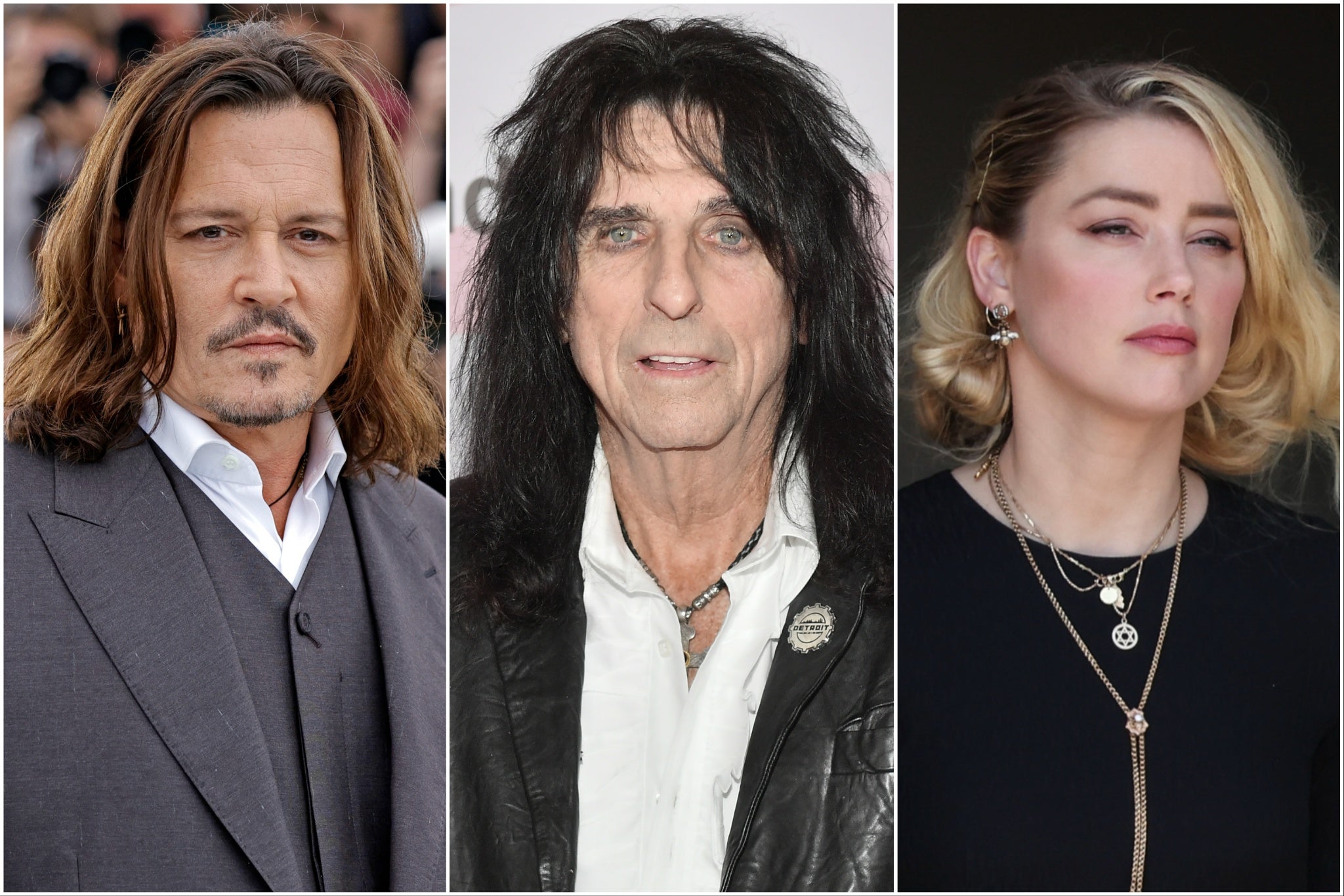 Johnny Depp, Alice Cooper, Amber Heard