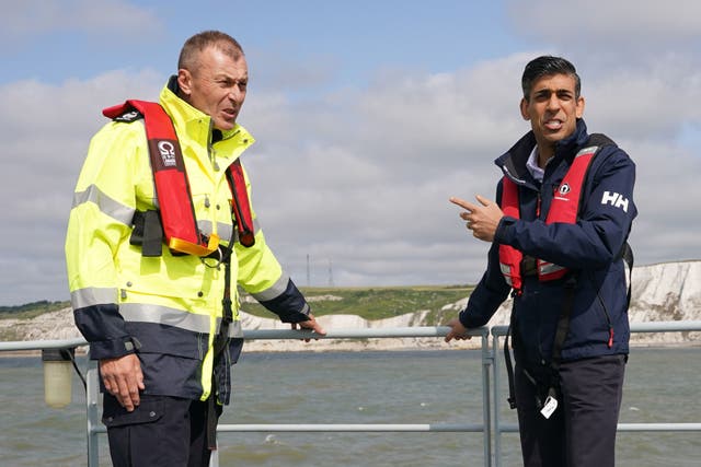 Prime Minister Rishi Sunak has pledged to ‘stop the boats’ ahead of the next general election (Yui Mok/PA)