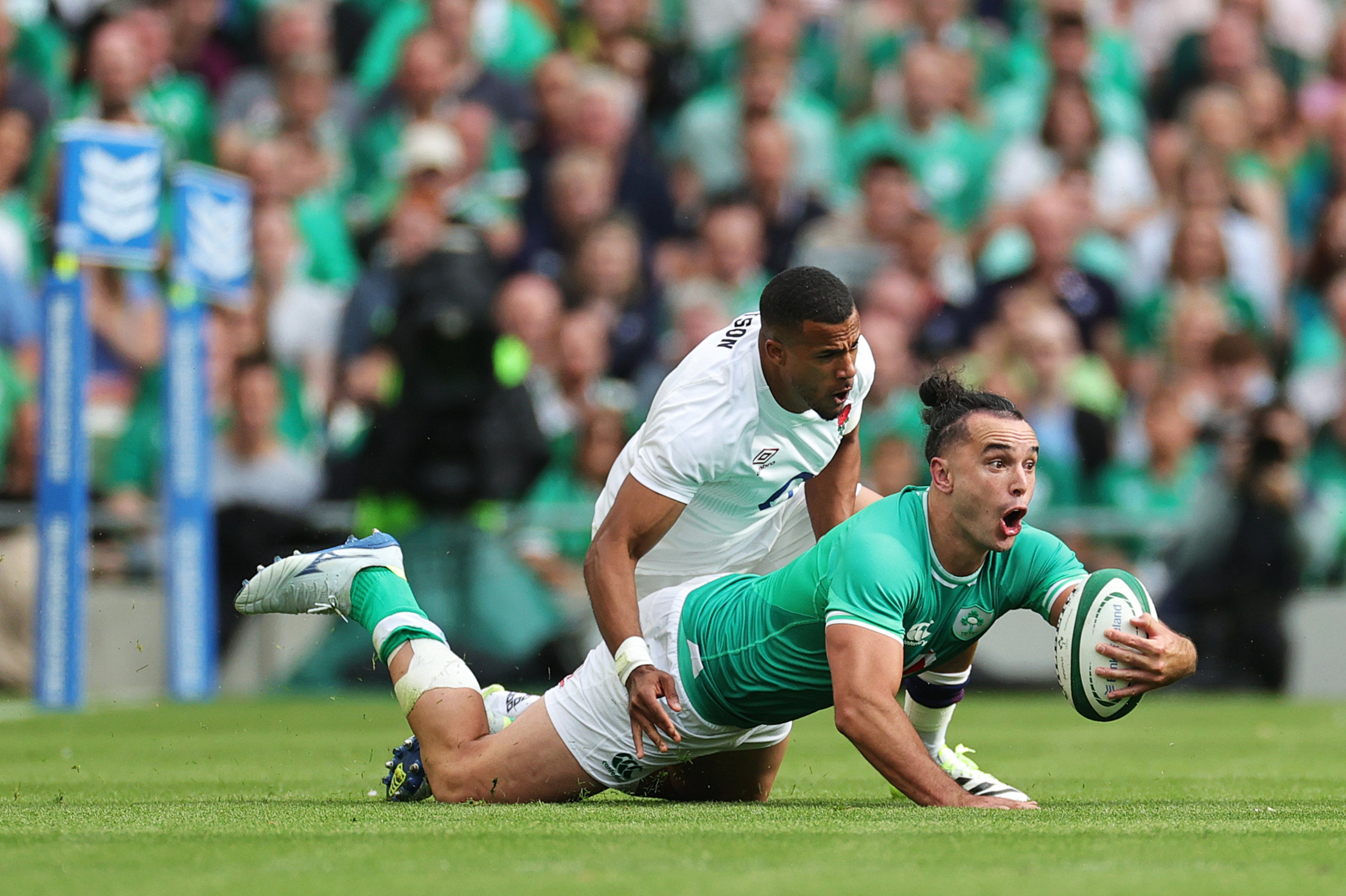 James Lowe has been lively in the opening half-hour in Dublin