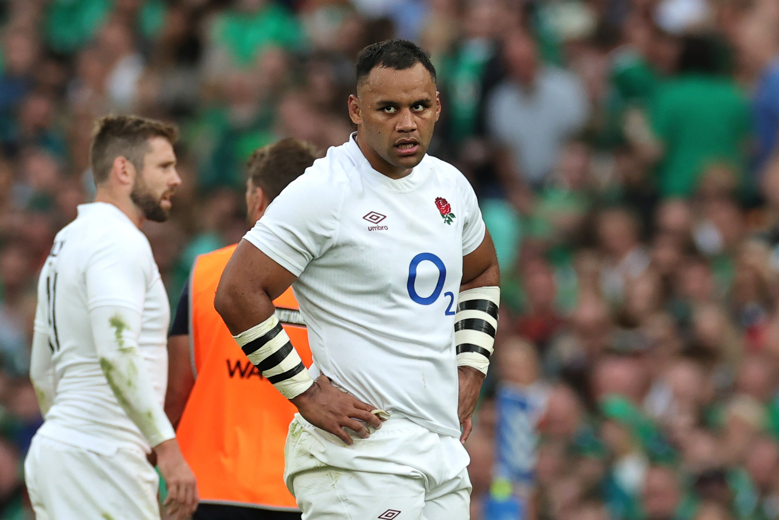 Billy Vunipola was sent off in England’s warm-up game against Ireland
