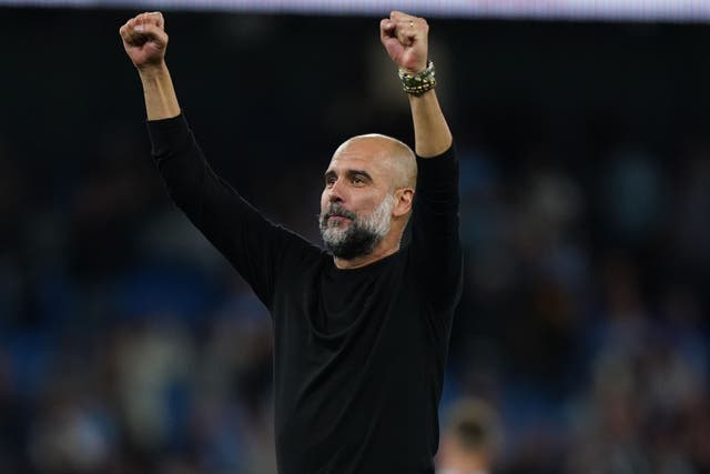 Manchester City boss Pep Guardiola was in awe of his side’s mentality against Newcastle (Nick Potts/PA)