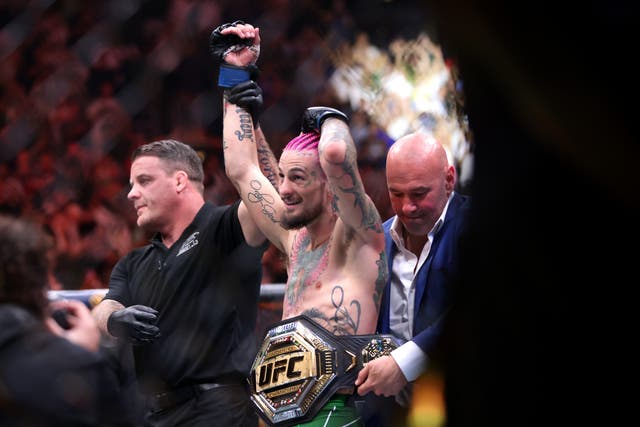 <p>Sean O’Malley is crowned UFC men’s bantamweight champion</p>
