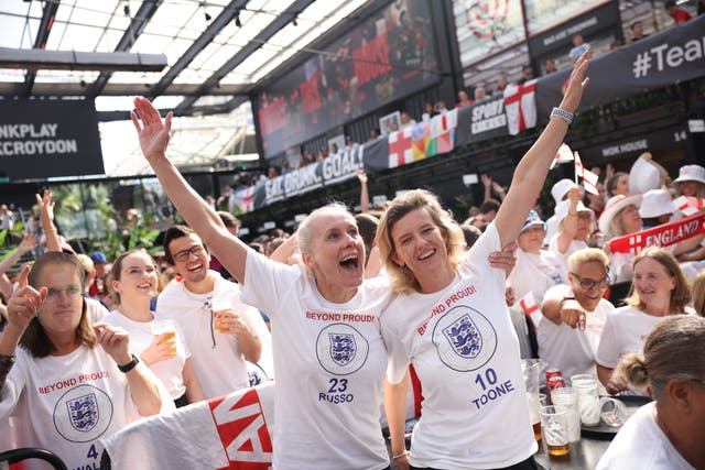 <p><a href="https://www.youtube.com/watch?v=WOpw70OJFEg">Watch: Lionesses fans gather in London to watch England vs Spain at Women's World Cup final - YouTube</a></p>