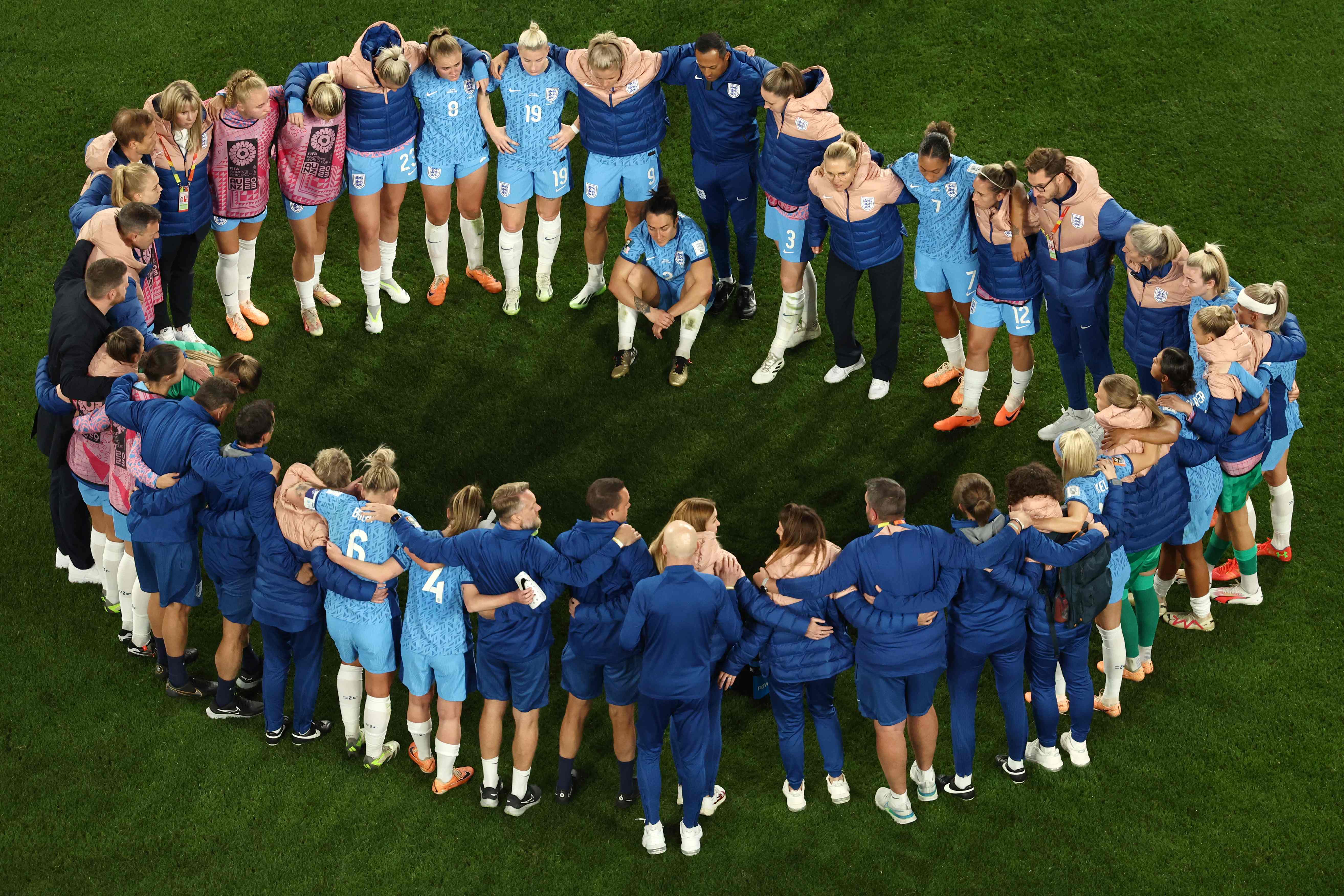 England’s players were defeated by Spain in the Women’s World Cup final in Sydney