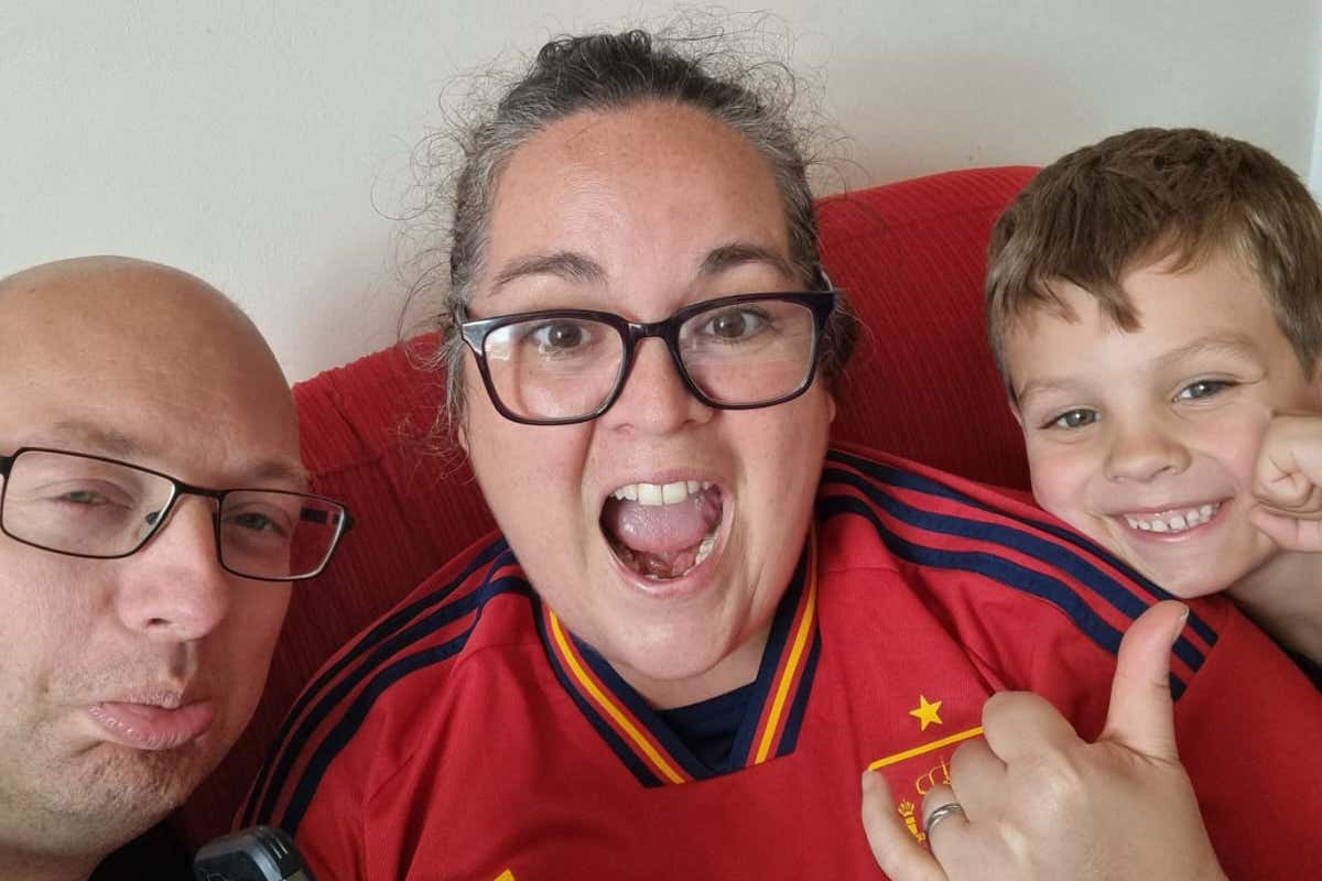 England fan experienced &lsquo;very tense&rsquo; final watching with his Spanish wife