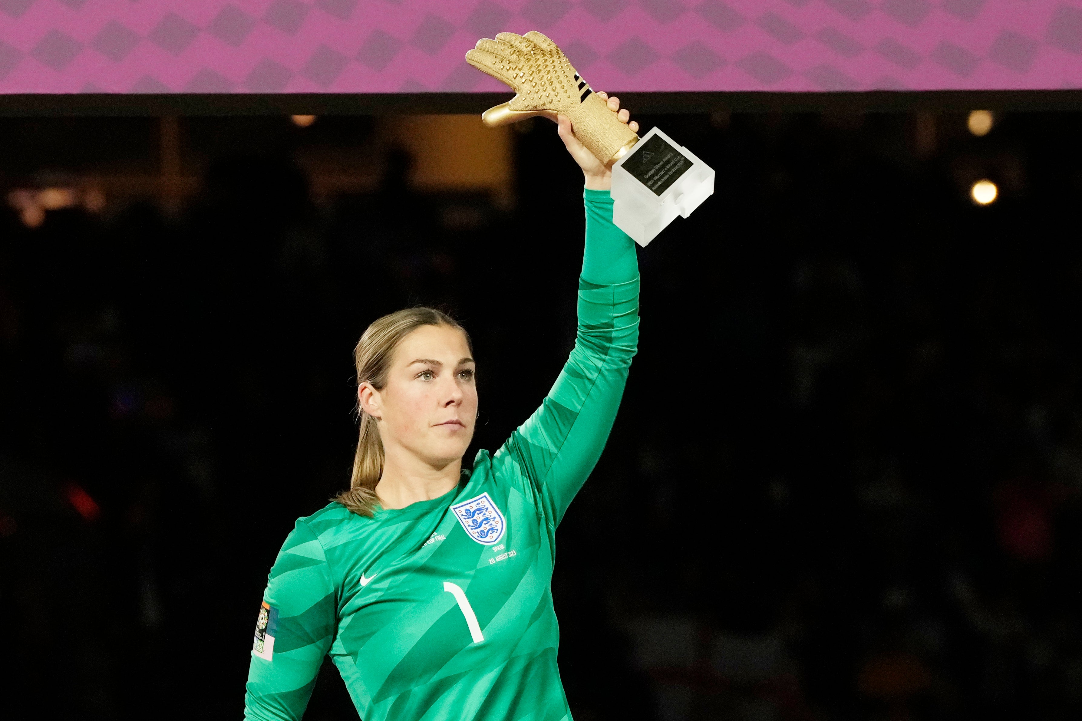 Mary Earps was awarded the golden glove for her performances in the World Cup