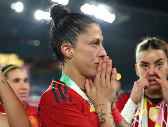 <p>Jennifer Hermoso after the Women’s World Cup final</p>