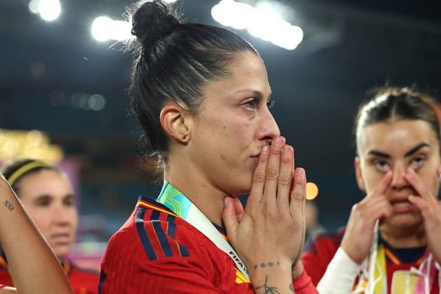 <p>Jennifer Hermoso after the Women’s World Cup final</p>