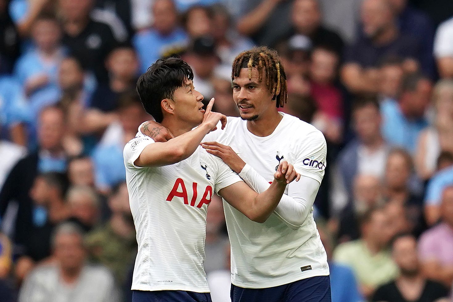Son Heung-min, left, and Dele Alli are close friends (Nick Potts/PA)