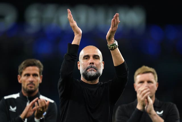 Pep Guardiola has been impressed by Manchester City’s determined start to the season (Nick Potts/PA)