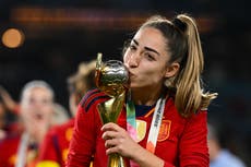 Olga Carmona: Spain’s World Cup-winning goalscorer is informed of father’s death minutes after final ends