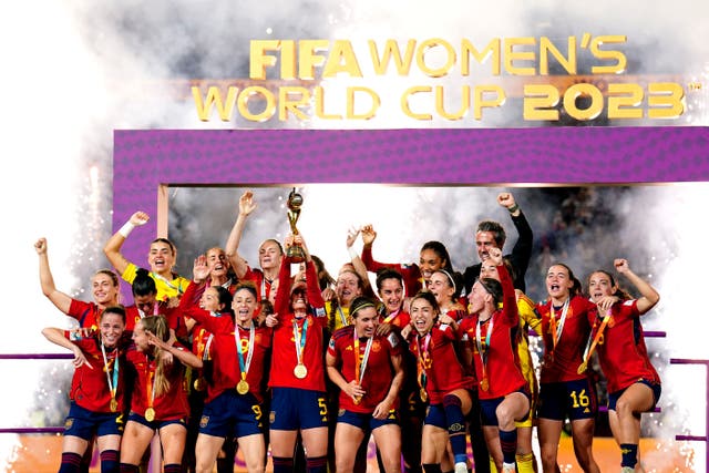 Spain won the Women World Cup following a 1-0 victory over England in Sydney (Zac Goodwin/PA)