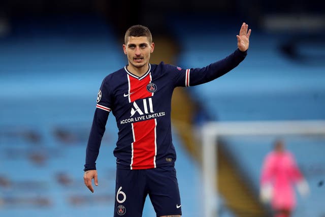 Manchester United are interested in signing Marco Verratti (Martin Rickett/PA)