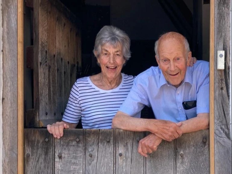 Phil Spencer shared this image of his late parents, after they died together in a car crash on their farm in Kent