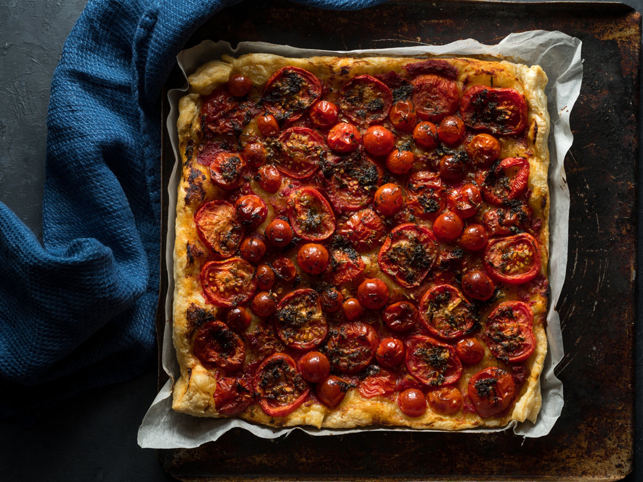Make the most of tomato season with this cheesy tart recipe