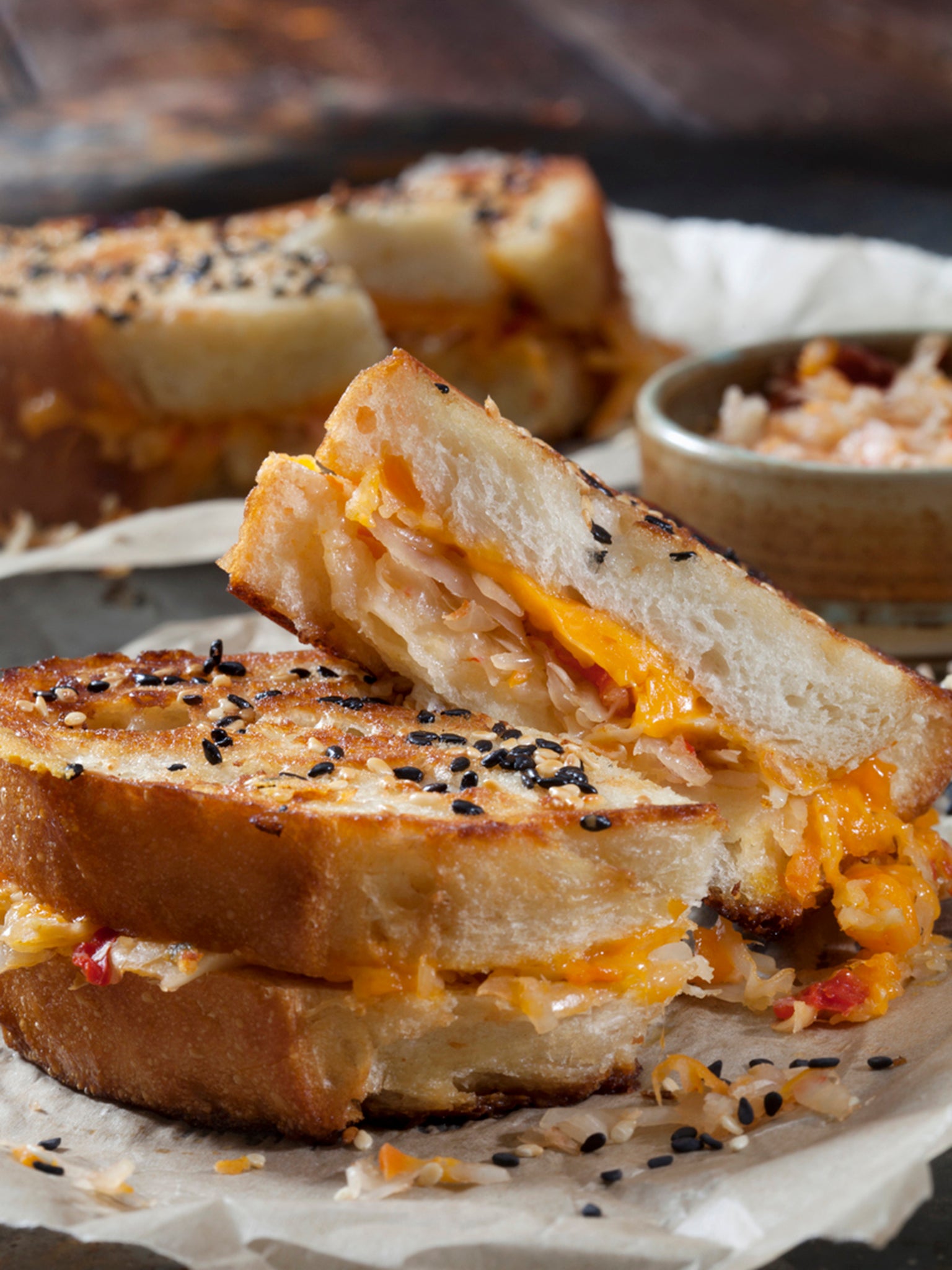 Elevate the classic grilled cheese sandwich with a spicy twist