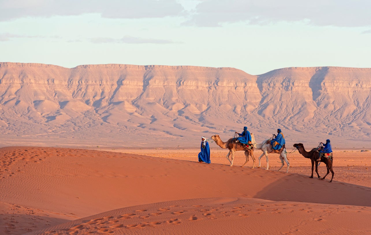 Think camels and campfires as you cross the dunes