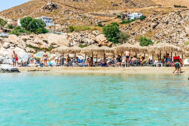 <p>Kolimbithres, the most famous beach on Paros </p>