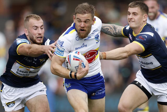 Matt Dufty’s (centre) Warrington hope to win the race to the play-offs (Richard Sellers/PA)