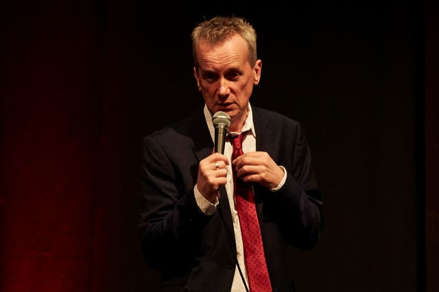 <p>Frank Skinner was clearly enjoying himself at his Edinburgh Fringe show as he showed off his improvisational skills </p>