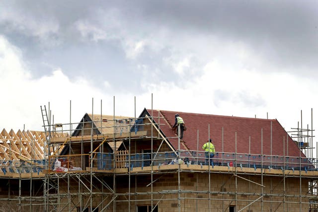 London-listed housebuilders led the fallers as the FTSE 100 dipped on Monday (Gareth Fuller/PA)