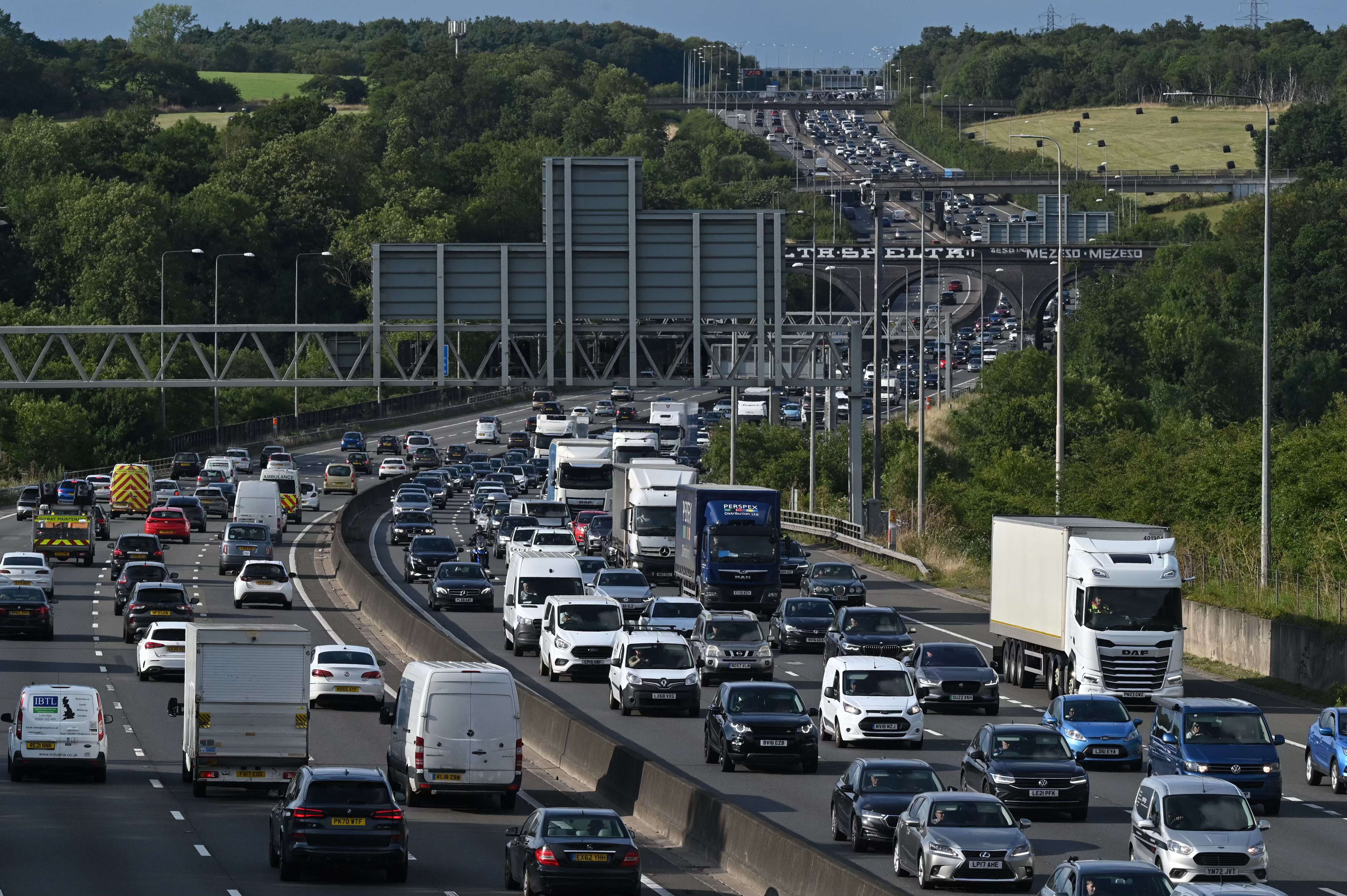 <p>Motorists have been warned of huge traffic delays as millions people are set to hit the road this bank holiday weekend</p>