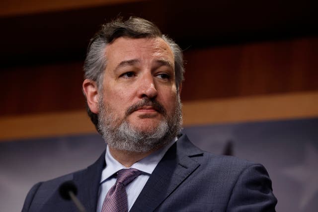 <p>Sen. Ted Cruz (R-TX) speaks at a news conference on the Supreme Court at the U.S. Capitol Building on July 19, 2023 in Washington, DC.</p>