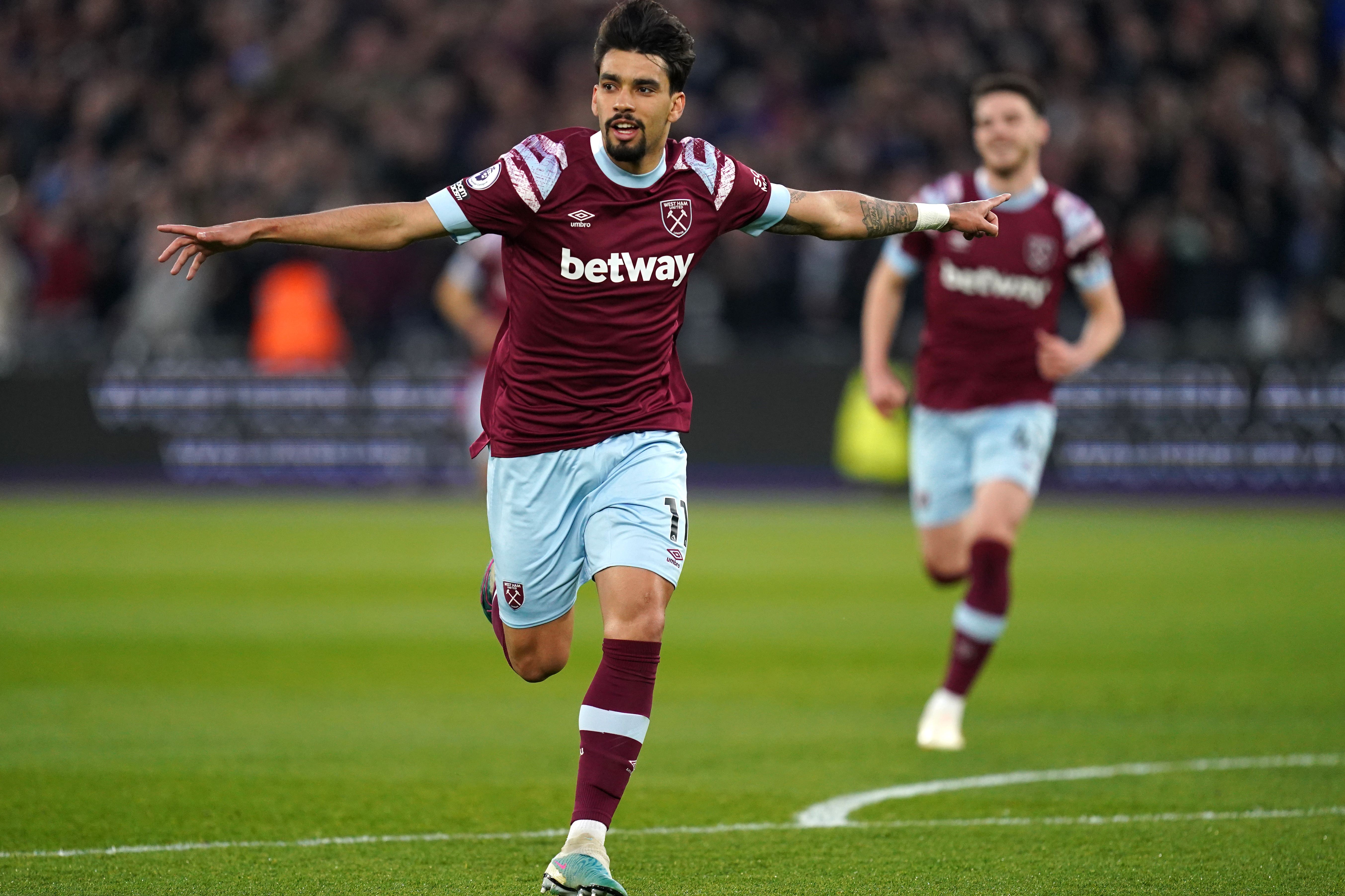 West Ham United’s Lucas Paqueta (Nick Potts, PA)