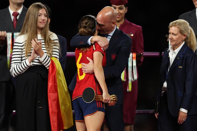 <p>Luis Rubiales’s behaviour after the Women’s World Cup final has been called into question </p>