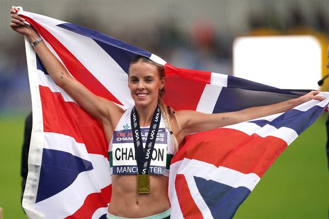 Keeley Hodgkinson opens her 800m campaign on Wednesday (Martin Rickett/PA)