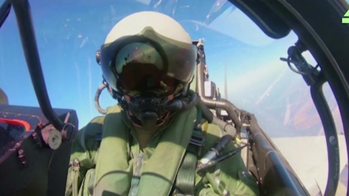 <p>RAF Typhoon intercepts three Russian jets in newly released footage.</p>