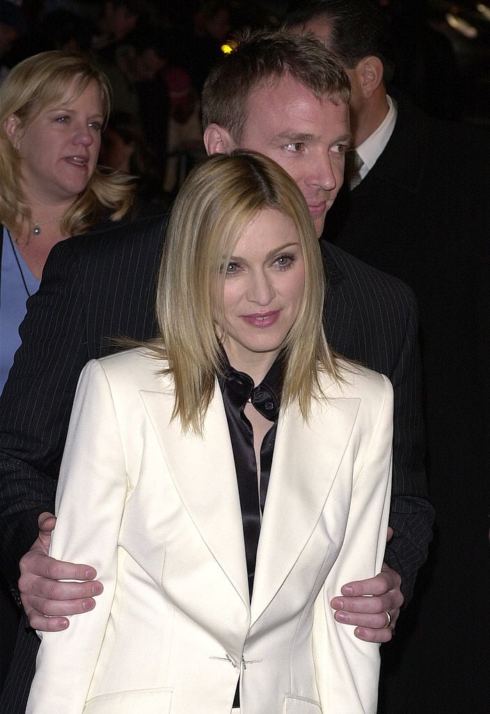 Guy Ritchie and Madonna, seen here at the ‘Snatch’ premiere in 2001, would marry in 2000 and divorce in 2008