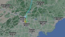 Watch: North Korea’s first international commercial flight in three years lands in Beijing
