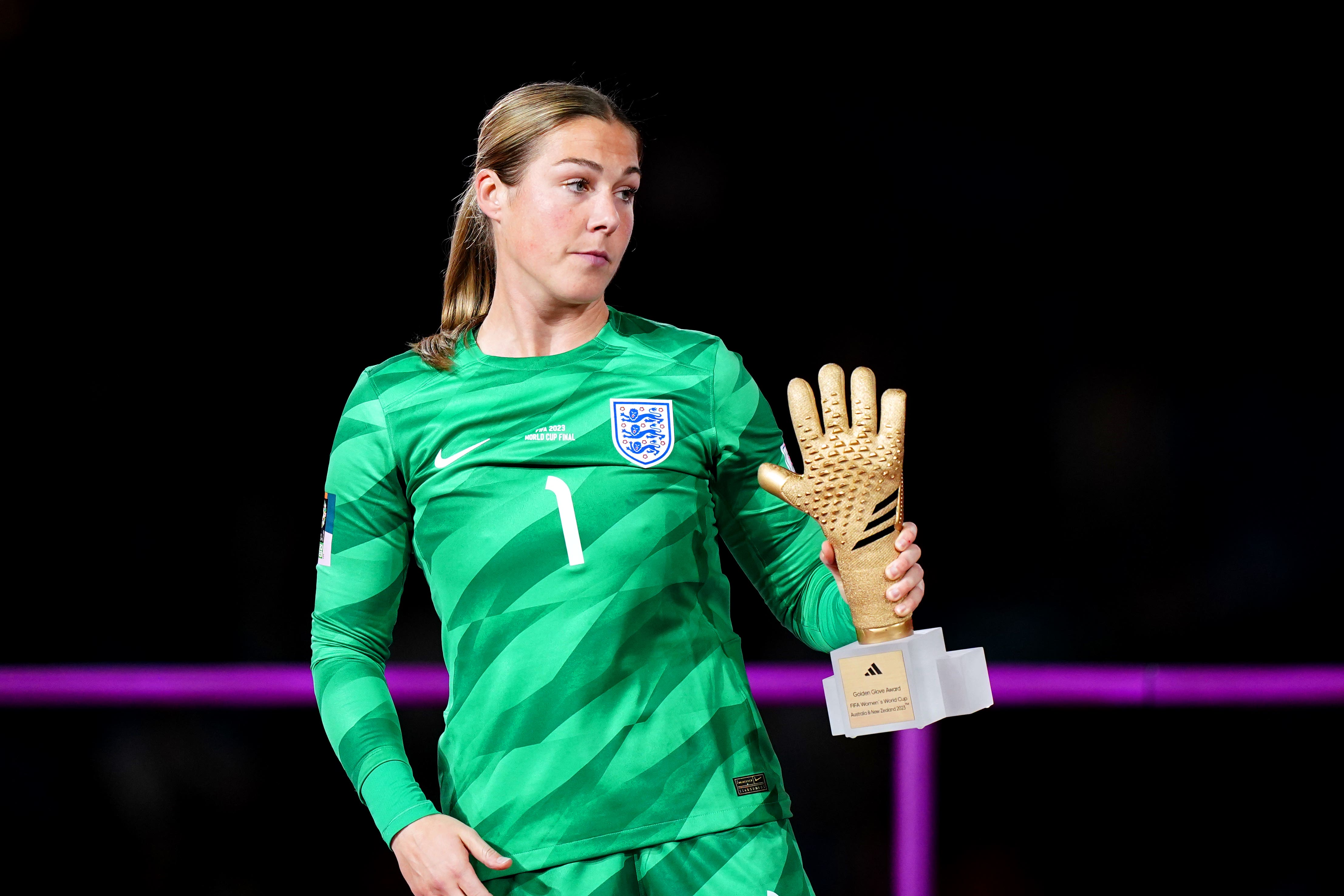 Earps won the Golden Glove award for best goalkeeper at the Women’s World Cup